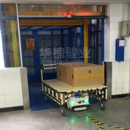 自動AGV配套升降機案例