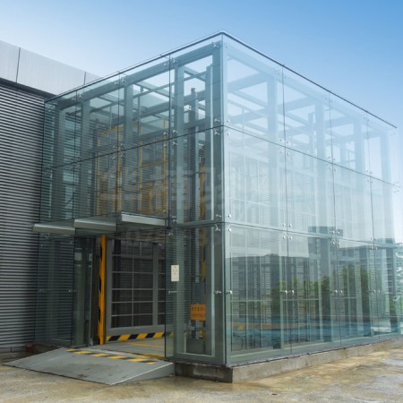 鋼化玻璃汽車升降機