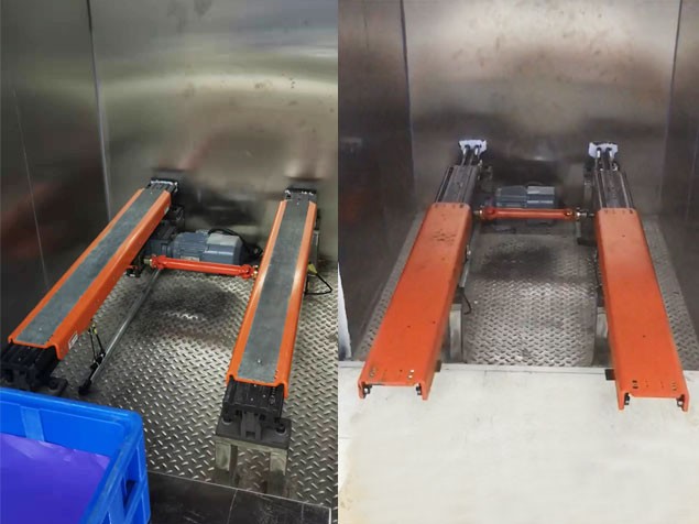 伸縮貨叉提升機